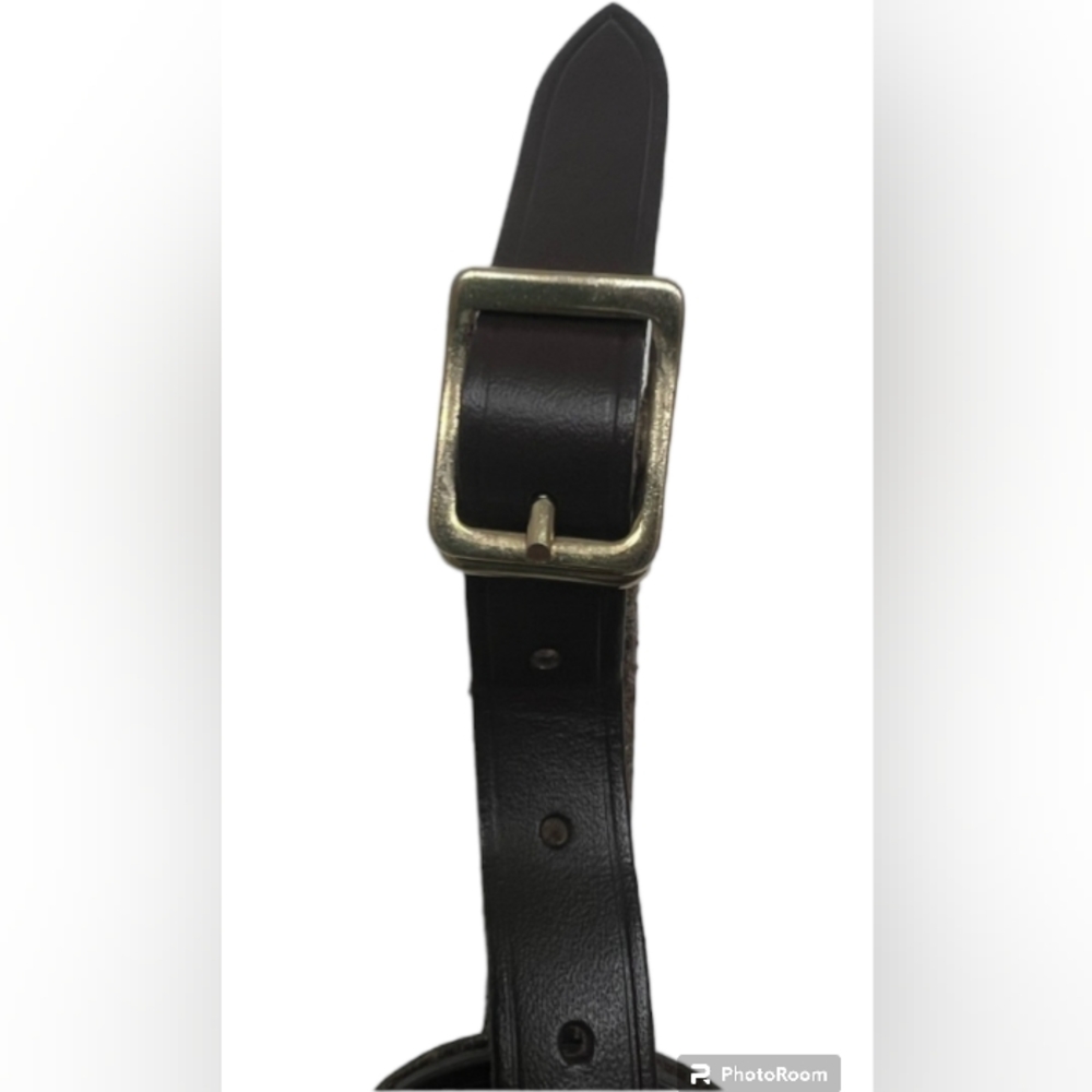 LOUIS VUITTON AUTHENTIC LEATHER CHOCOLATE BROWN  LUGGAGE TAG  EUC - Picture 3 of 5